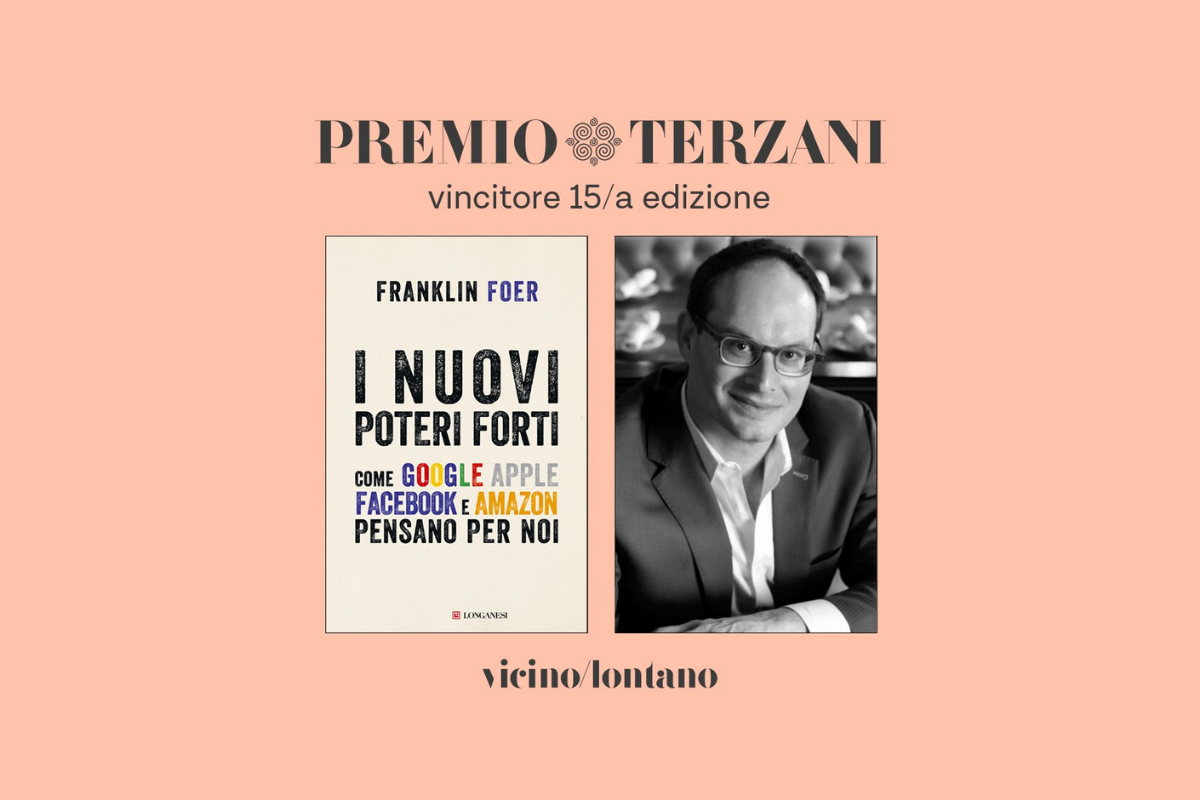 Franklin Foer vince il Premio Terzani 2019