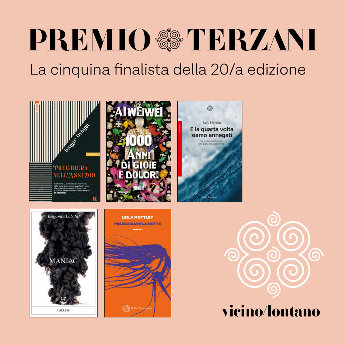 Annunciata la cinquina finalista del Premio Terzani 2024